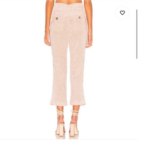 Free People Rumors pants white gray striped yarn died size 0 high waist harem - Picture 4 of 16